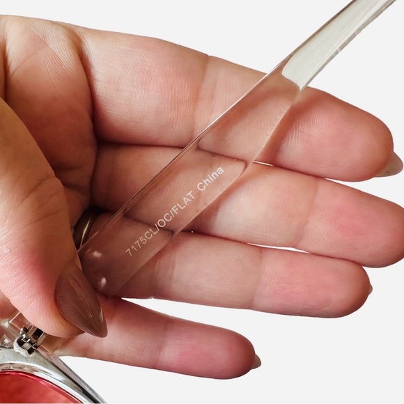 GrinderPUNCH Oversized Clear Cat Eye Pink Ombre Color Lens Fashion Sunglasses - Picture 9 of 9